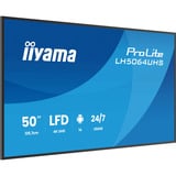 iiyama LH5064UHS-B1AG, Affichage public Noir (Mat)