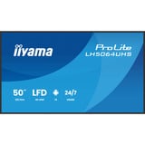 iiyama LH5064UHS-B1AG, Affichage public Noir (Mat)