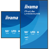 iiyama LH5064UHS-B1AG, Affichage public Noir (Mat)