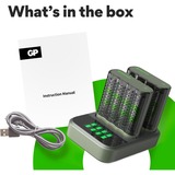 GP Batteries GPRCKCHM452D457, Chargeur Gris