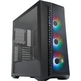 Cooler Master MasterBox 520 Mesh boîtier midi tower Noir | 1x USB-A | 1x USB-C | RGB | Verre Trempé