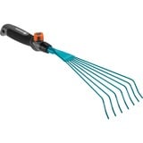 GARDENA Balai à fleurs combisystem Turquoise/Noir, Râteau manuel, Acier, Duroplast, Noir/Orange, 1 pièce(s), 120 mm