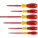 Wiha Jeu de tournevis électriques SoftFinish Rouge/Jaune, 6 pièces