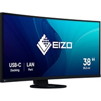 EIZO EV3895-BK 37.5" Moniteur incurvé Noir, 95,2 cm (37.5"), 3840 x 1600 pixels, UltraWide Quad HD+, LED, 5 ms, Noir