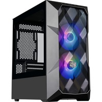 Cooler Master MasterBox TD300 boîtier mini tower Noir | 2x USB-A | RGB | Verre Trempé