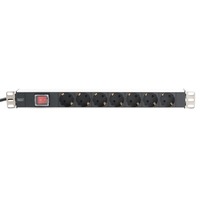Digitus Prise de courant DN-95402, Multiprise Noir