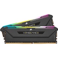 Corsair 32 Go DDR4-3200 Kit, Mémoire vive Noir, CMH32GX4M2E3200C16, Vengeance RGB PRO SL, XMP 2.0