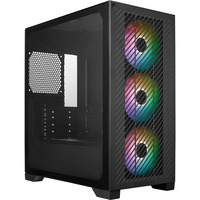 Cooler Master boîtier mini tower Noir | 1x USB-A | 1x USB-C | RGB | Verre Trempé