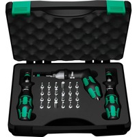 Wera 7445/46/47 Jeu de tournevis Kraftform 2.5-55.0 in.lbs. Noir/Vert, 27 pièces, avec mandrin sans clé Rapidaptor