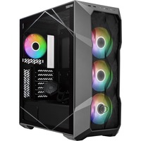 Cooler Master TD500 MAX boîtier midi tower Gunmetal | 2x USB-A | 1x USB-C | RGB | Verre Trempé