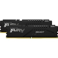 Kingston FURY 32 Go DDR5-6000 (2x 16 Go) Kit, Mémoire vive Noir, KF560C36BBE2K2-32, Beast Black, XMP 3.0