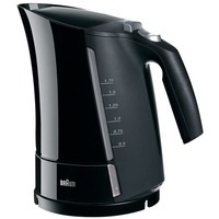 Braun Bouilloire Multiquick 5 WK 500 Noir, 1,6 L, 3000 W, Noir, Indicateur de niveau d'eau, Filtrage