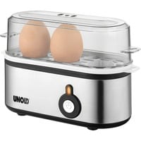 Unold 38610, Cuiseur à oeufs Acier inoxydable/Noir, 3 œufs