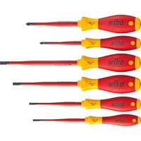 Wiha Set de tournevis électriques slimFix SoftFinish Rouge/Jaune, 6 pièces