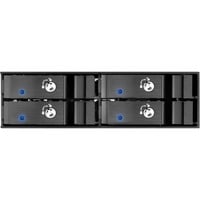 SilverStone FS204 boîtier de disques Noir, Cadrage Noir, SATA, Série ATA II, Série ATA III, 2.5", 670 g, Noir