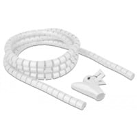 DeLOCK Tuyau spiralé avec outil d'insertion 2,5 m x 20 mm, Tuyau flexible de câble Blanc