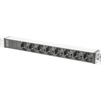 Digitus DN-95410 multiprise 2 m 8 sortie(s) CA Noir 2 m, 8 sortie(s) CA, Noir, Aluminium, 250 V, 16 A